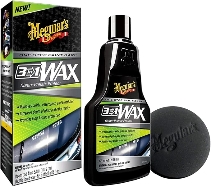 PULIMENTO MEGUIAR'S 3 IN 1 PAINT WAX 473ML